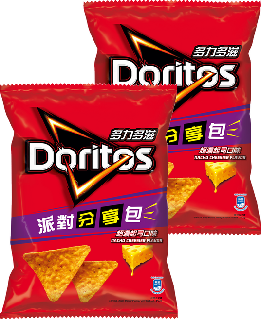 Doritos 多力多滋 超濃起司玉米片, 143g, 2個