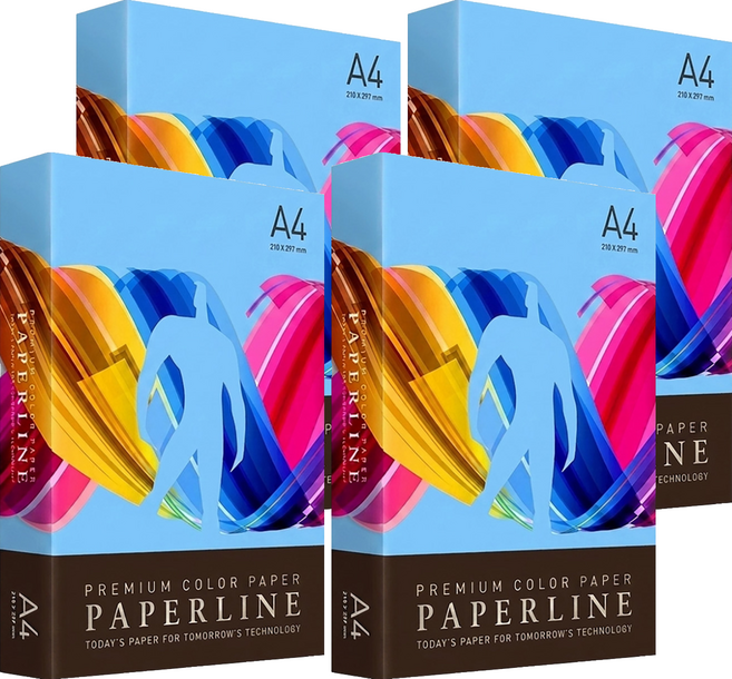 PAPERLINE 彩色影印紙 PL220 海藍色 80磅, A4, 2000張
