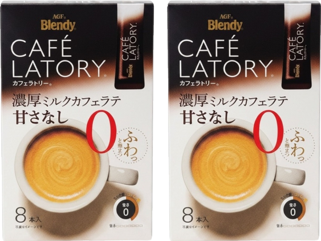 AGF Blendy CAFE LATORY 濃厚咖啡歐蕾 無砂糖, 11.3g, 2套, 8個裝