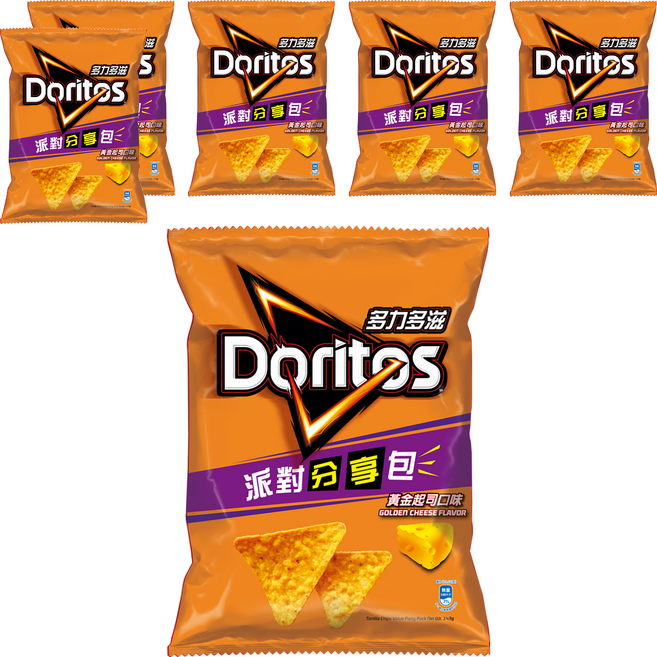 Doritos 多力多滋 黃金起司玉米片, 143g, 6個