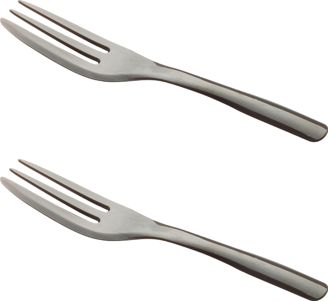 KAI 貝印 New Winner 系列 日本製 不鏽鋼餐具 蛋糕叉 2入 銀色 KITCHEN FA-5074 000FA5074