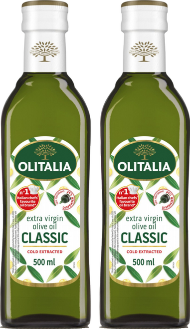 OLITALIA 奧利塔 奧利塔地中海精選特級橄欖油, 2個, 500ml