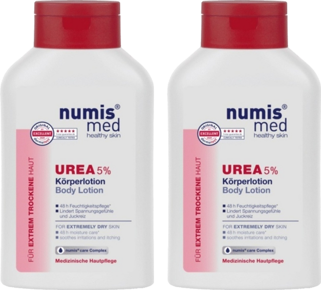 numis med 樂美思 尿素5%極致修護保濕乳液, 2個, 300ml