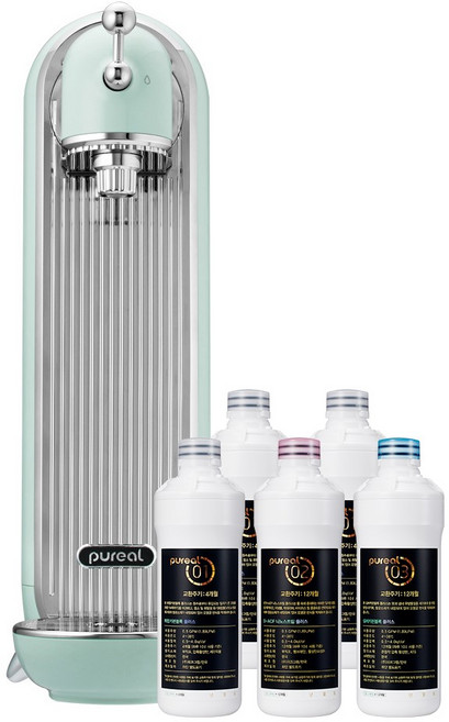 pureal Euro Changer 直飲式淨水器 顧客自行安裝, PPA-300(淡薄荷綠)