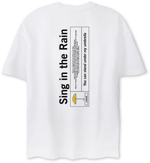 VENHIT 童款Sing in the Rain字母印花圓領短袖T-Shirt