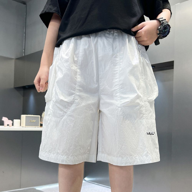 HARAROI 尼龍拉鍊口袋工裝短褲