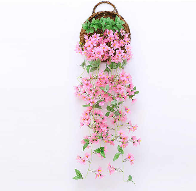 室內人造花掛飾 粉紅花, 1個