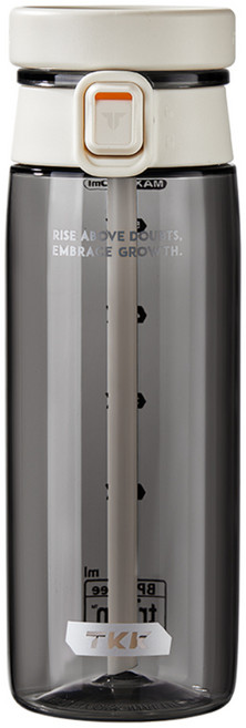 TKK 活力運動水壺 Tritan, 電光白, 1個, 600ml