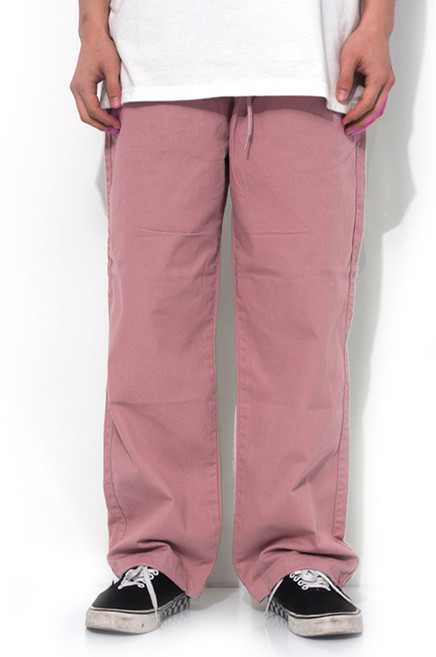 QT8 GARMENTS 男款 WA 棉質寬版鬆緊帶長褲
