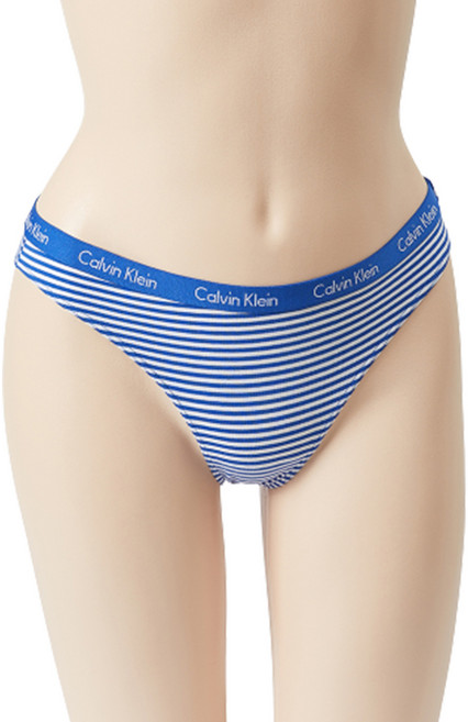 Calvin Klein 凱文克萊 underwear Calvin Klein女款旋轉木馬比基尼內褲 D1618-MLV, 1個, 藍色