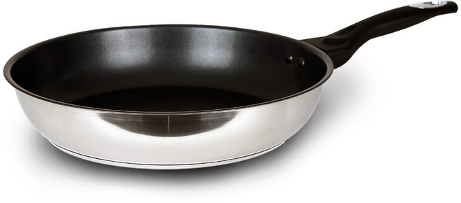 CooK&CooK Supreme 不鏽鋼三層底IH電磁爐塗層平底鍋, 28cm, 1個