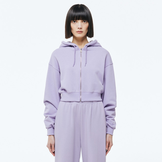 LADYVOLUME 短版連帽拉鍊外套