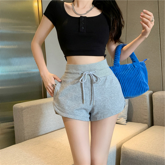 PEONIST 女高腰四分之三褲