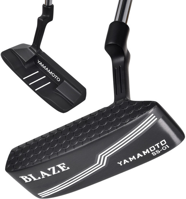 YAMAMOTO GOLF Blaze高爾夫推桿 SS-01 34吋(86.36cm) + 保護套組, 3.5度, R