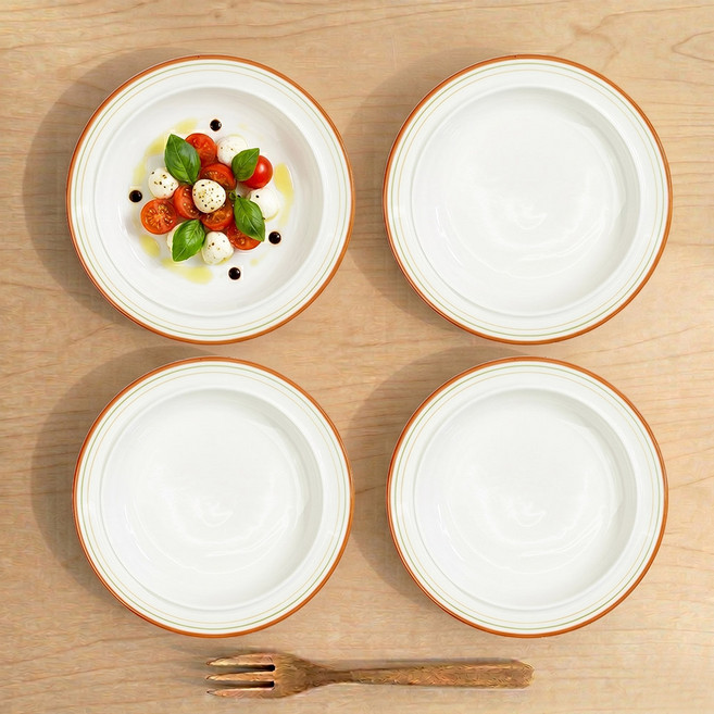Syracuse CHINA 楓葉圓盤, 舒適紅, 4個