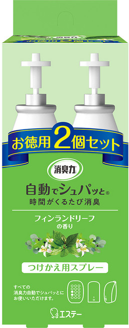 ST 雞仔牌 自動消臭芳香噴霧補充瓶組 芬蘭葉香, 39ml, 2瓶