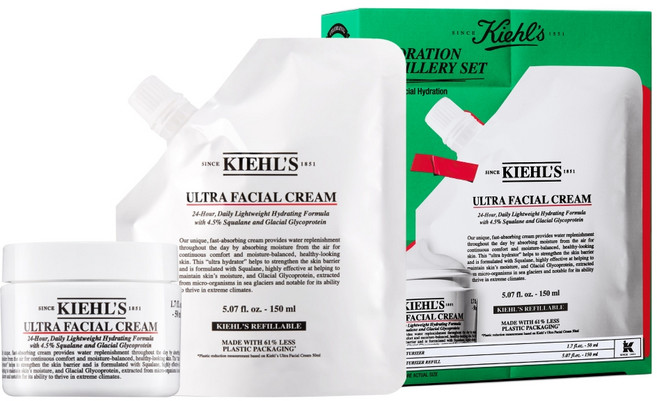 키엘 울트라 훼이셜 크림 본품 50ml + 리필 150ml 세트, 1세트