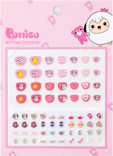 Puttisu Petit兒童指甲貼, 01款, 1組