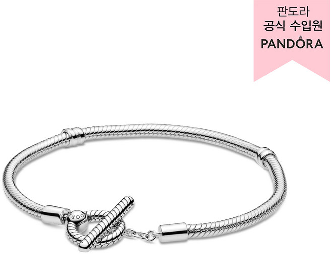 PANDORA 潘多拉 女款 Moments T字扣蛇骨鏈手鍊