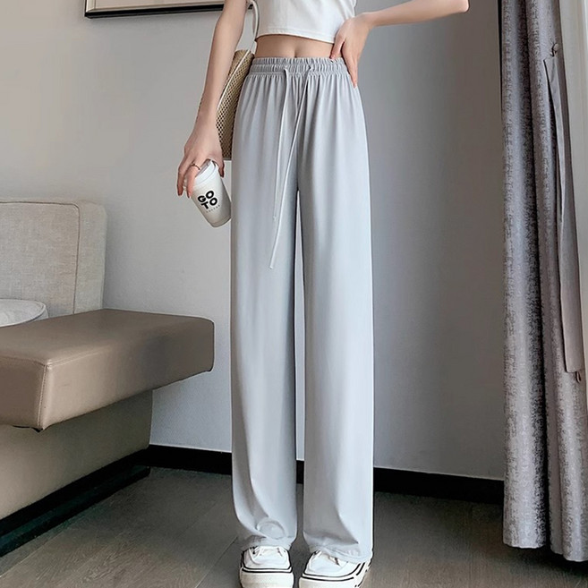 Goodif 女款寬鬆冰感夏季束口褲