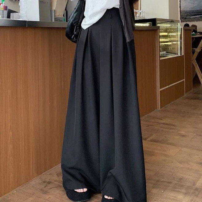 UNHAVE 女款高腰寬版休閒褲