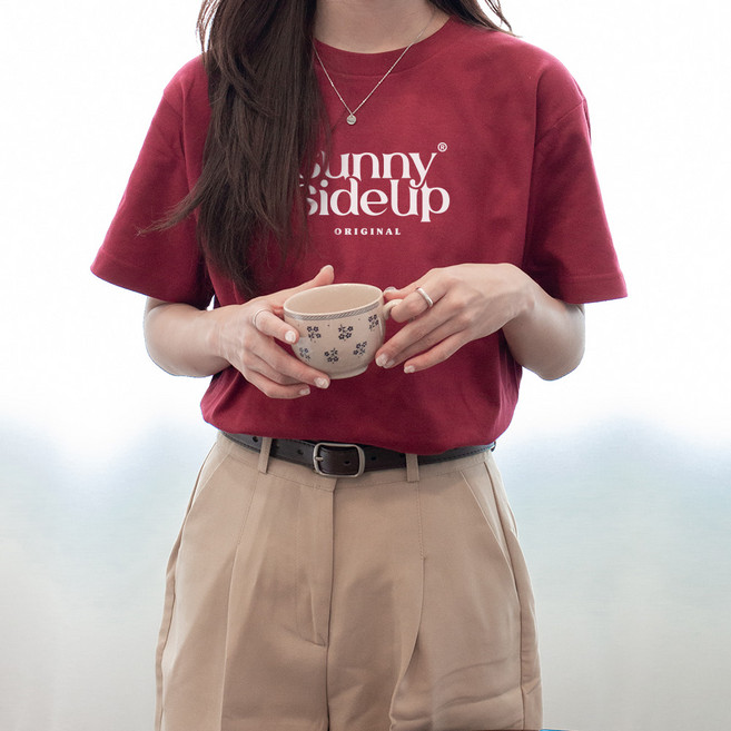 HumbleStudio 女款透氣字母印花棉T恤 20支棉 短袖T恤 KK_115_086
