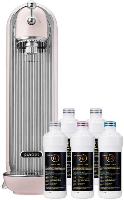 pureal Euro Changer 直飲式淨水器 顧客自行安裝, PPA-300(淡粉色)