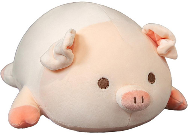 nature times 趴睡豬抱枕娃娃, 60cm, 1個, 膚色