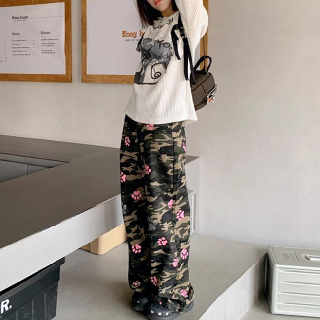 Awesomeful 女款Ben軍事風長褲 A24SPP010903