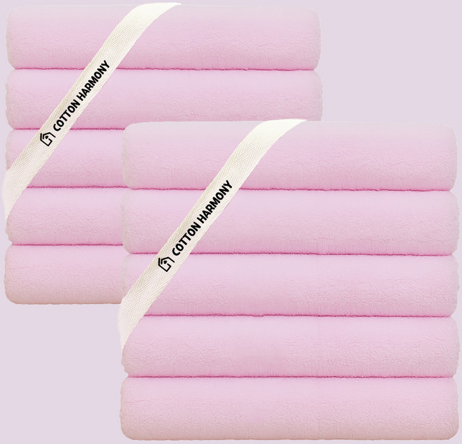 Cotton Harmony 飯店毛巾 200克 40支棉紗, 糖果粉色, 10條