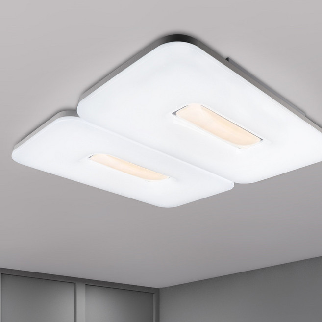 Mellibing DL 雙色客廳燈 吸頂燈 LED 100W 三星晶片, 白色 + 混合色
