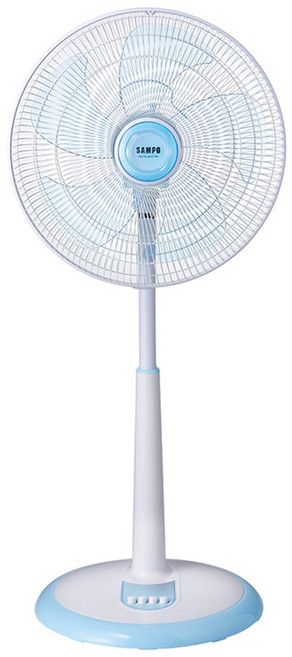 SAMPO 聲寶 5片 機械式 立扇 白色 14吋 SK-FC14Q