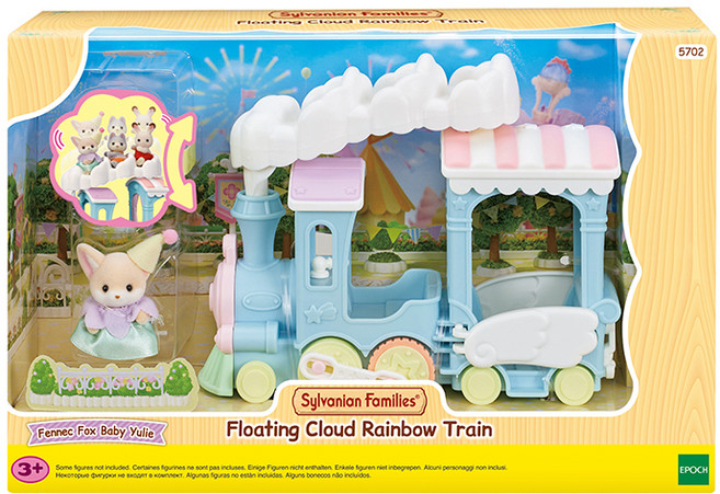 EPOCH Sylvanian Families 森林家族 耳廓狐彩虹雲朵火車公仔 5702, 1個