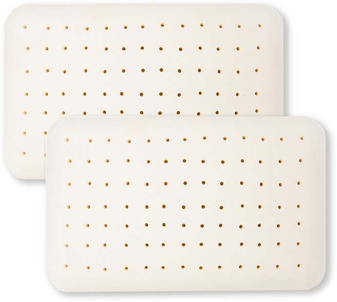 ACACIA HOME 乳膠低枕 標準型, 白色, 2個