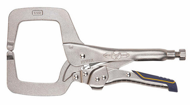 IRWIN 握手牌 快速釋放專利虎口減壓 C型直口大力鉗 IW-11R-IRHT82584 275mm, 1個
