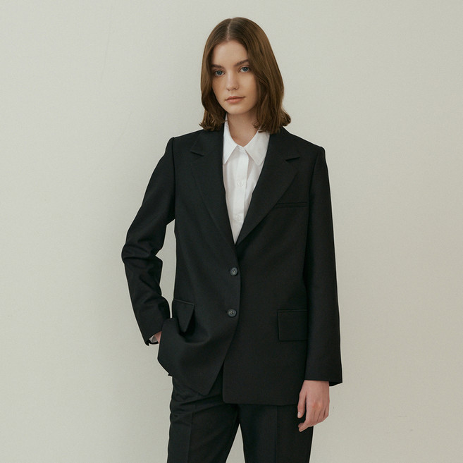 STUDIO LUXE 女款基本連帽半長版外套