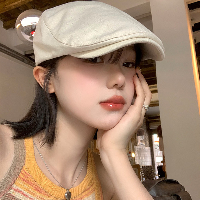 Raratina 女款 Sionmo 基本款修身復古貝雷帽