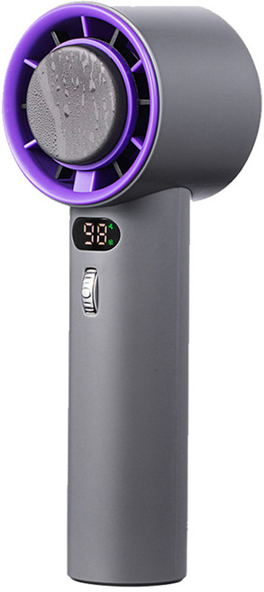 CYKE 637 USB製冷數顯手持風扇, WX-637, 灰色
