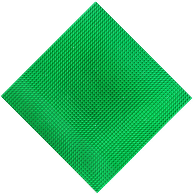經典樂高相容積木底板 50x50格, 草綠色, 1個