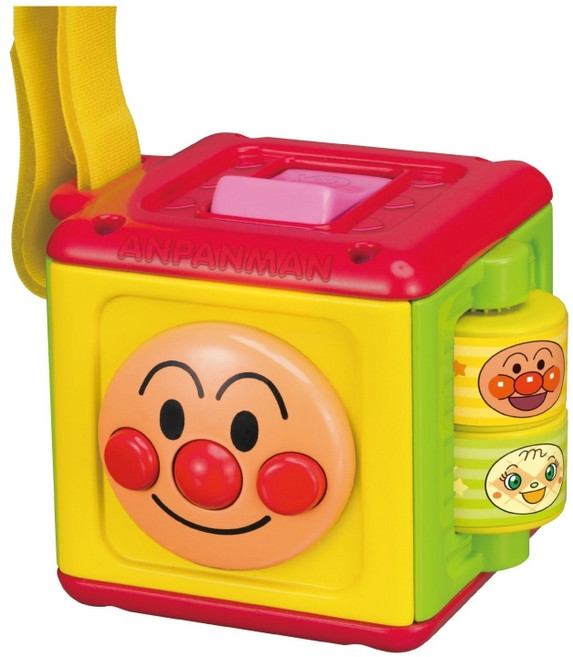 ANPANMAN 麵包超人 便攜式迷你按鈕玩具, 多色, 1入