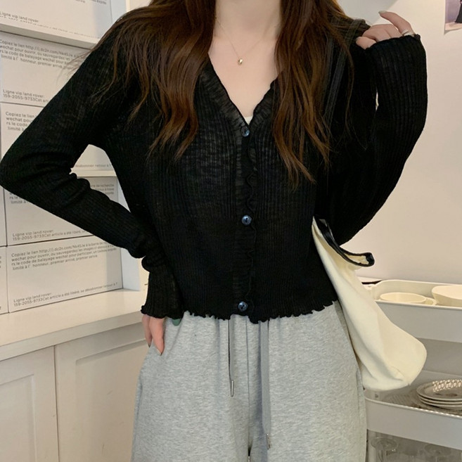 MarketA 女款 Berry 夏季透膚長袖開襟衫 T25SS3-A2039