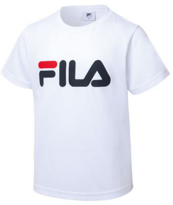 FILA 斐樂 男女通用 白色 大Logo 夏季 短袖 T恤