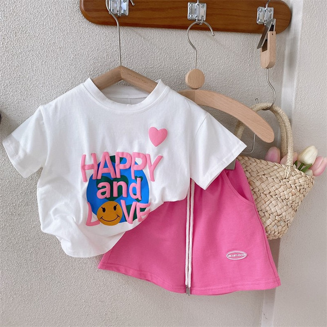 Arbe 女童用 Happy Love 上下套裝
