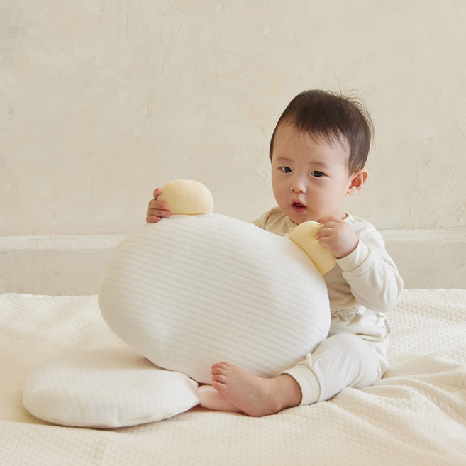 La vikit Liner Luft 枕頭 卡通套 幼童, 黃色熊