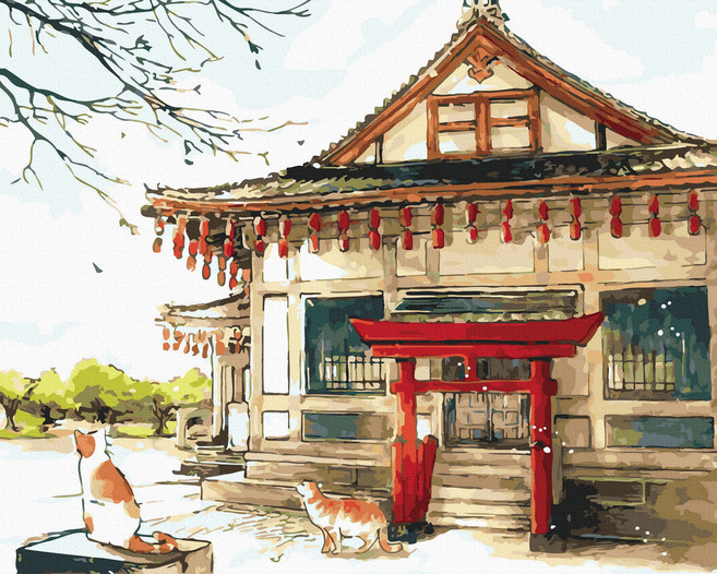 ArtLife 藝術生活 數字油畫diy, 聚眾吸貓 旗山武德殿, 1入