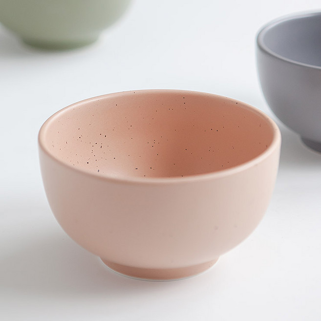 NICOTT 韓國製 Here 手工飯碗, 1個, 玫瑰米色