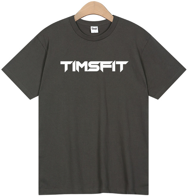 TEAMSPIT TF Sharpshe 經典透氣短袖T恤, 炭灰色