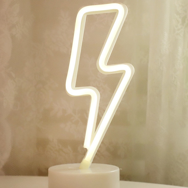 Stupid BABIO LED 霓虹燈泡 USB 派對裝飾照明燈, 閃電