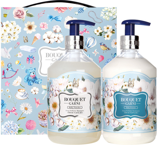 BOUQUET GARNI 寶寶香 香水洗髮精500ml + 香水護髮乳500ml, 1盒