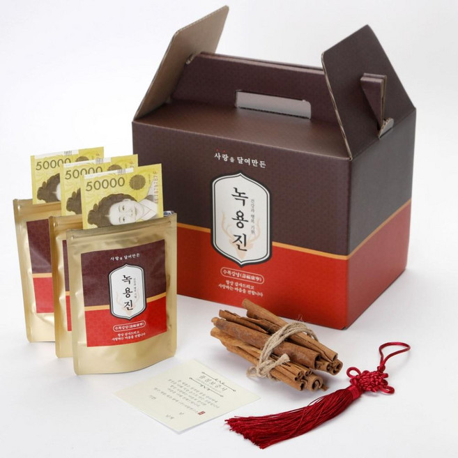 indi.k 鹿茸飲 韓藥 零用錢禮盒 父母生日驚喜組, 1組, 多色